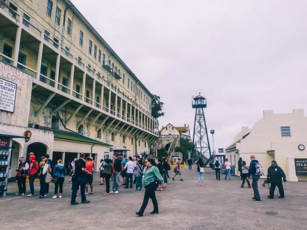 Sur l'île d'Alcatraz