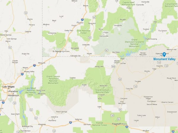 La Monument Valley, à la frontière de l'Arizona et de l'Utah