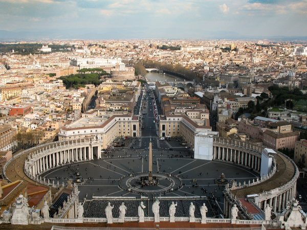 Visiter le Vatican : Vue depuis la coupole de basilique Saint-Pierre