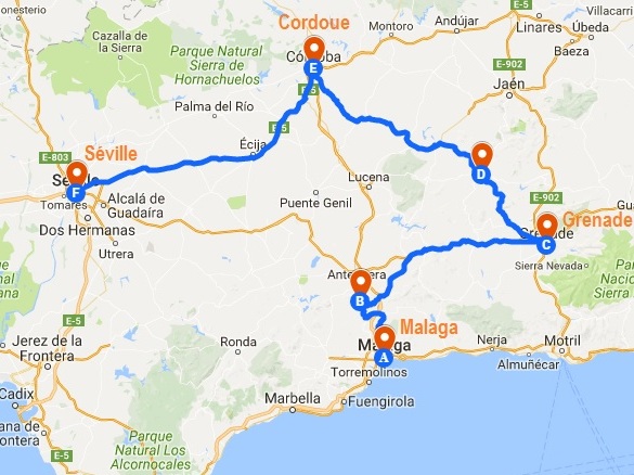 Carnet de voyage en Andalousie : mon itinéraire sur une semaine