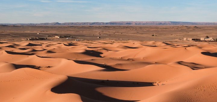 Les dunes du désert de Merzouga, ou Erg Chebbi