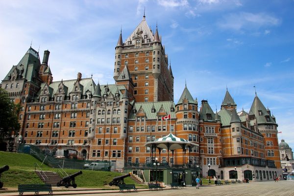 Le château de Frontenac à Québec, transformé en hôtel