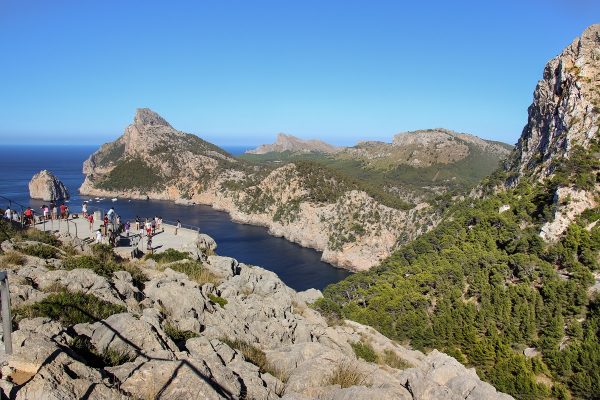 L'accès au point de vue du Mirador Es Colomer de Majorque