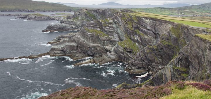 Les falaises de Kerry dans le sud-ouest de l'Irlande