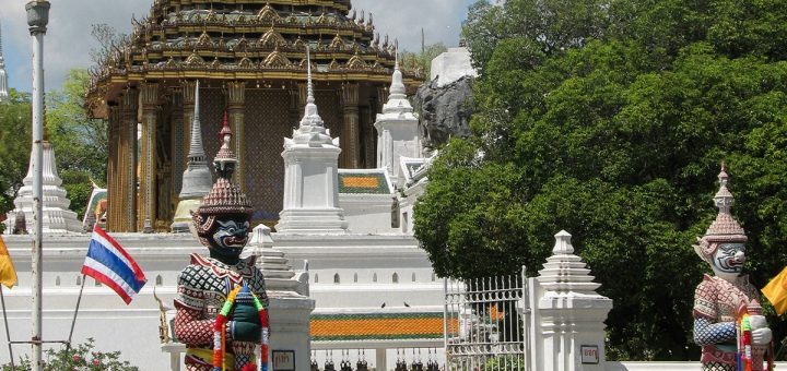 Le temple de l'empreinte de Bouddha en Thaïlande