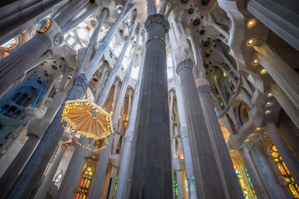 Intérieur de la Sagrada Familia à Barcelone