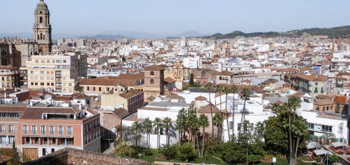 Vue sur Malaga depuis l'alcazar