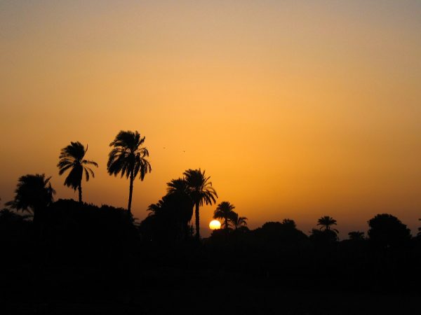 Coucher de soleil sur le Nil