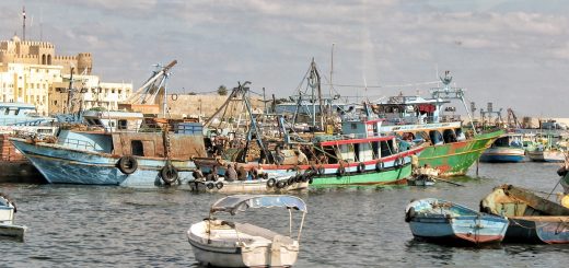 Le port d'Alexandrie en Egypte