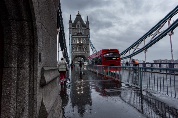 Sur le Tower Bridge à Londres