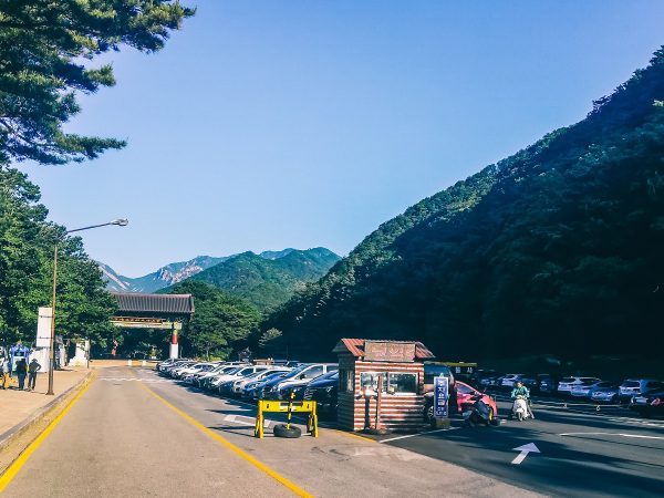 Parking du parc national de Seoraksan
