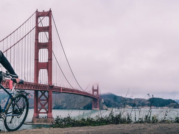 Le Golden Gate à vélo à San Francisco