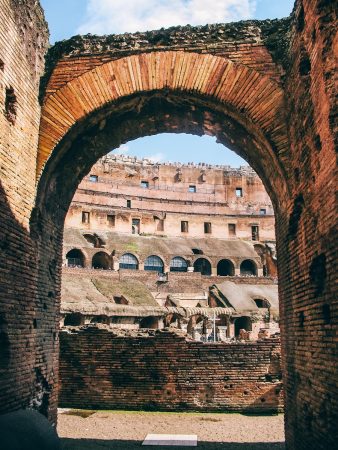 L'intérieur du Colisée de Rome