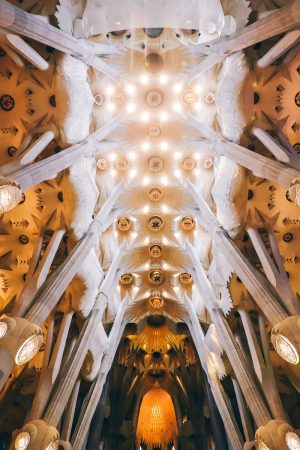 Voûte de la Sagrada Familia à Barcelone