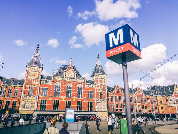 La gare d'Amsterdam