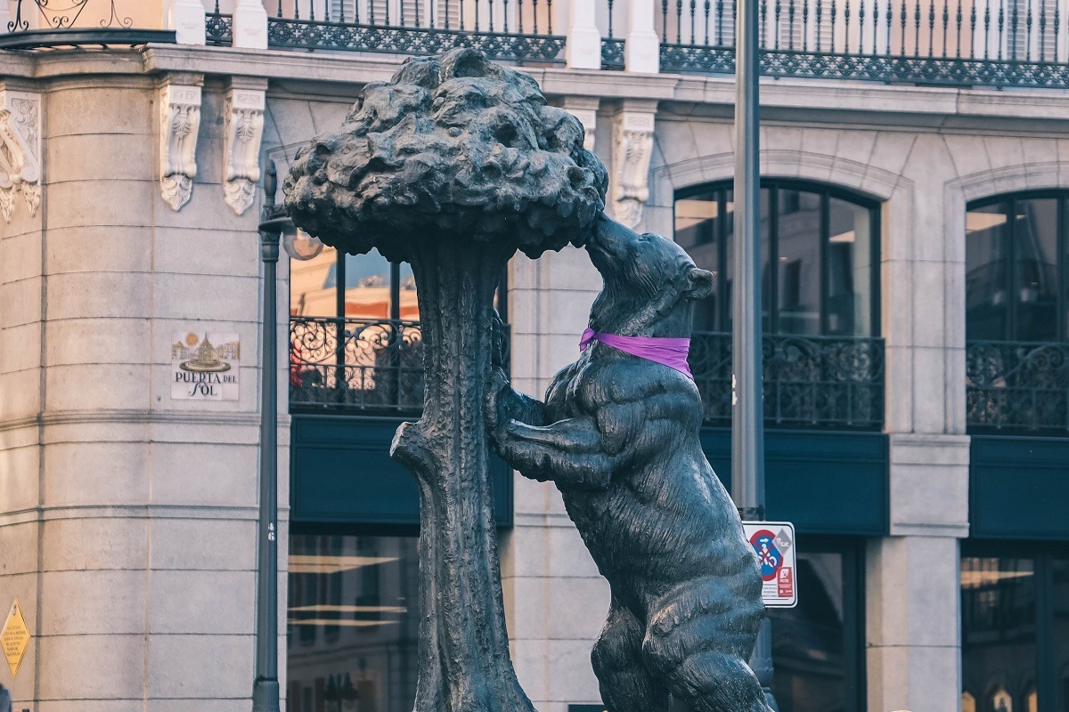 Statue de l'ours à Madrid