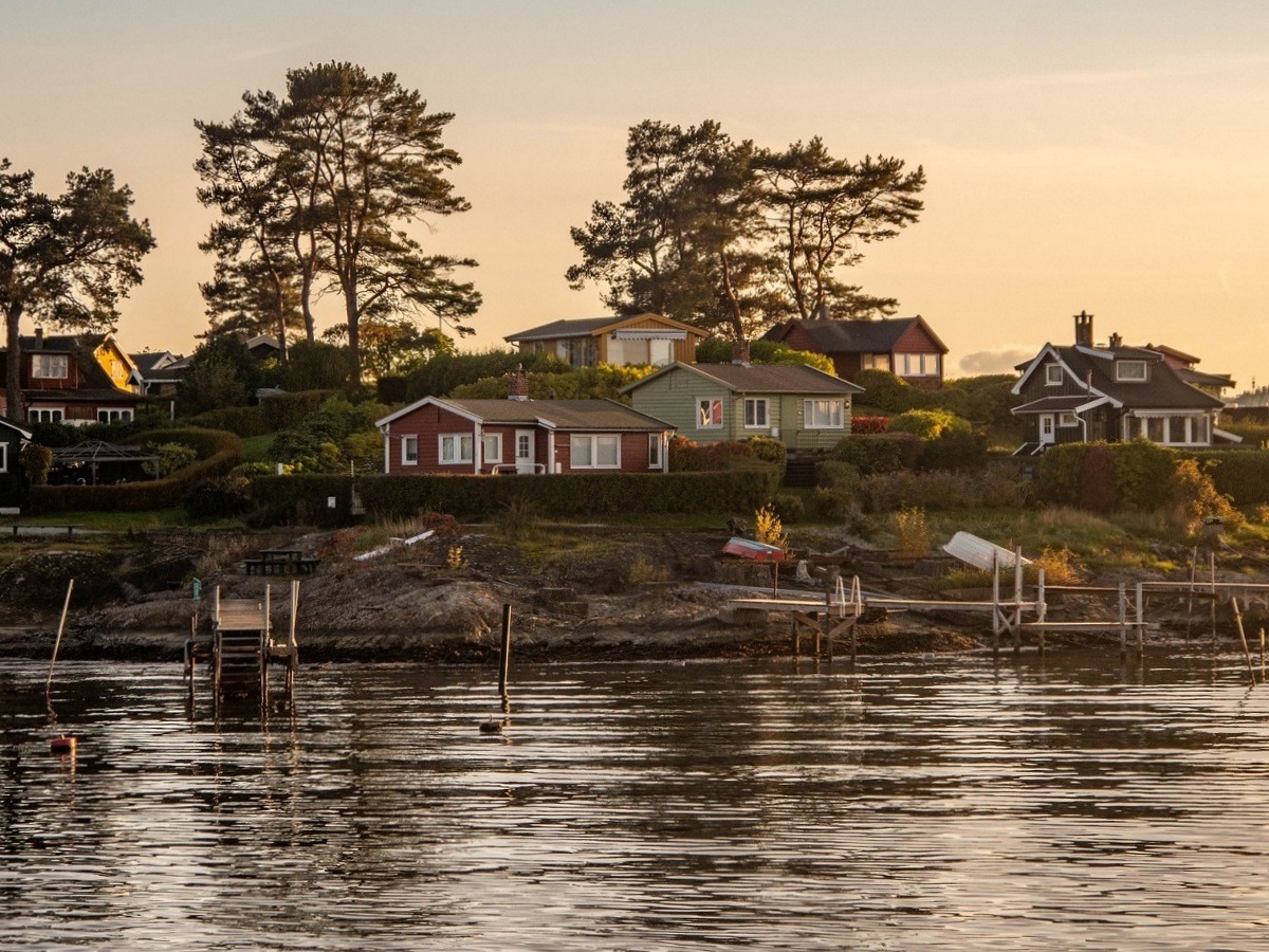 Paysage dans le fjord d'Oslo