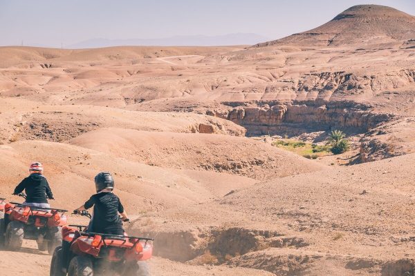Excursion quad dans le désert au sud de Marrakech