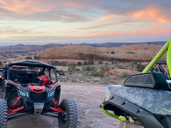 Jeep dans Hell's Revenge près de Moab